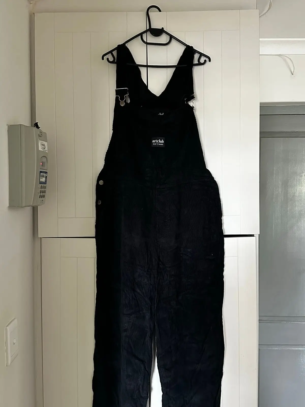 Artclub and friends Black Corduroy Dungaree
