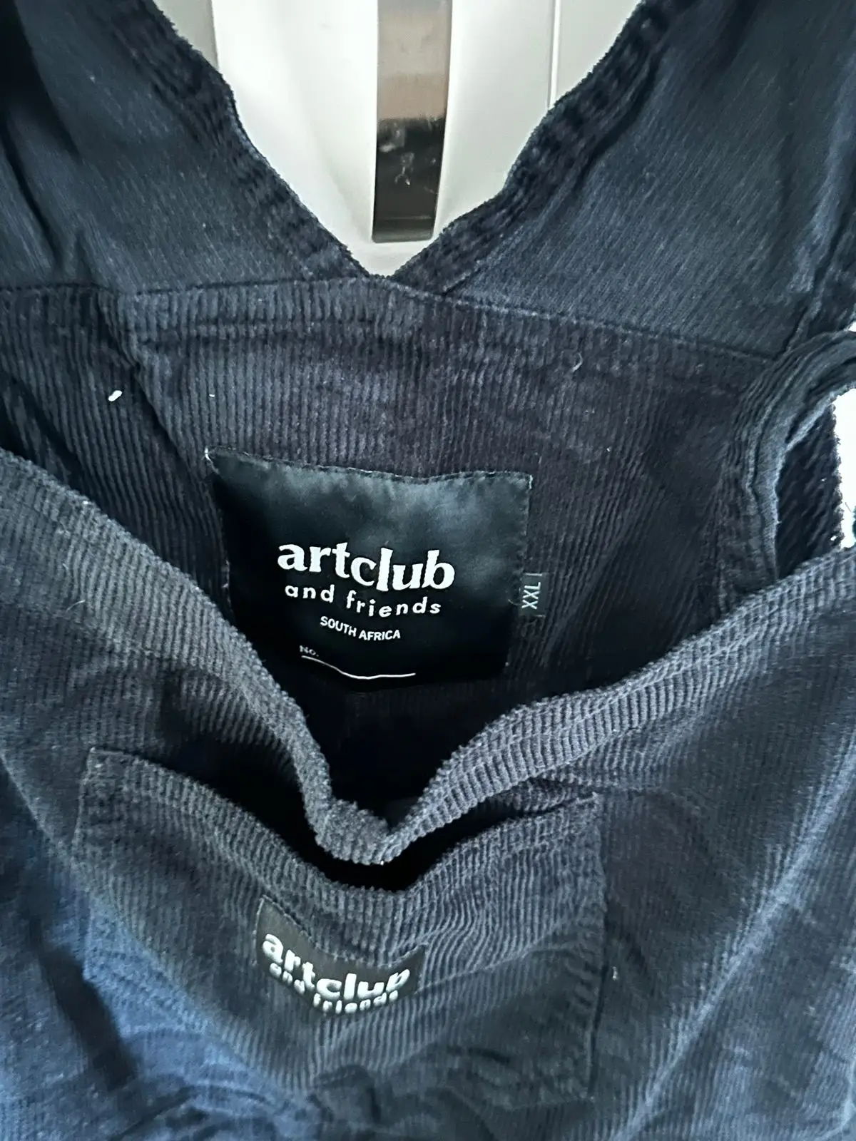 Artclub and friends Black Corduroy Dungaree