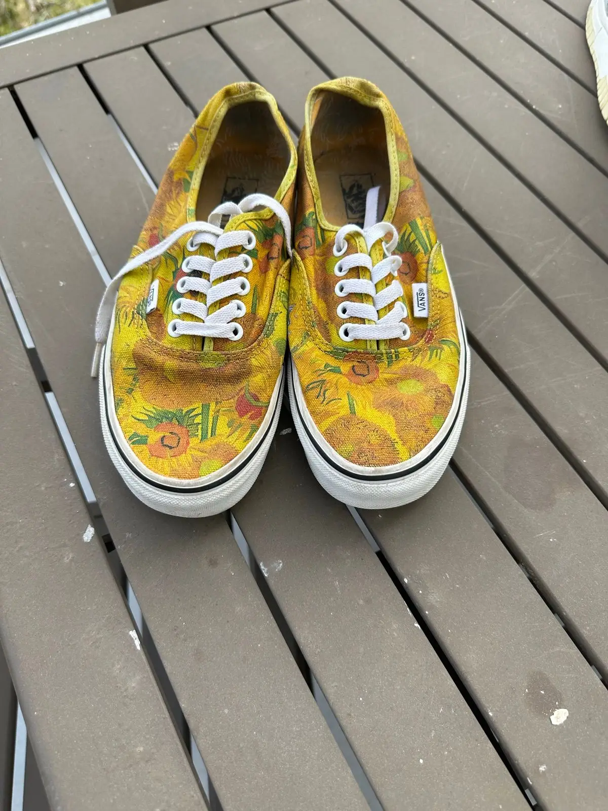 Vans Van Gogh Sunflower Shoes Size 8