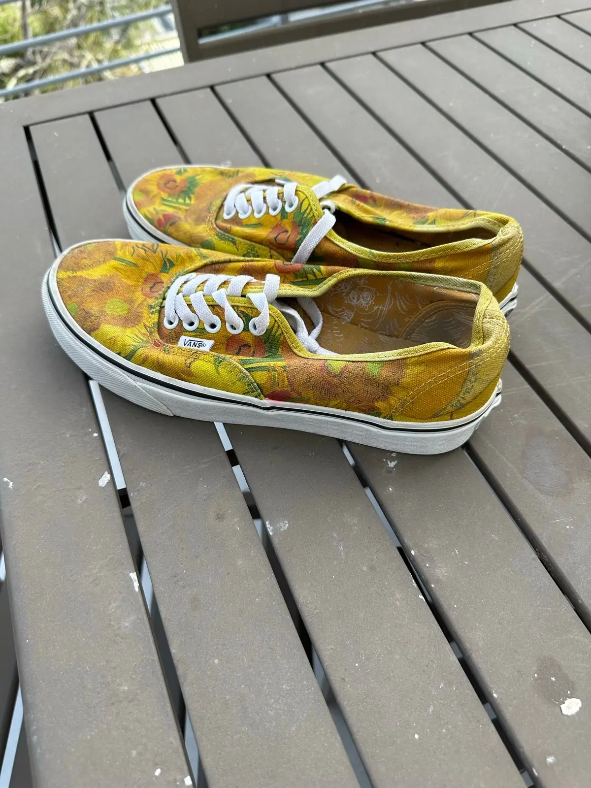 Vans Van Gogh Sunflower Shoes Size 8