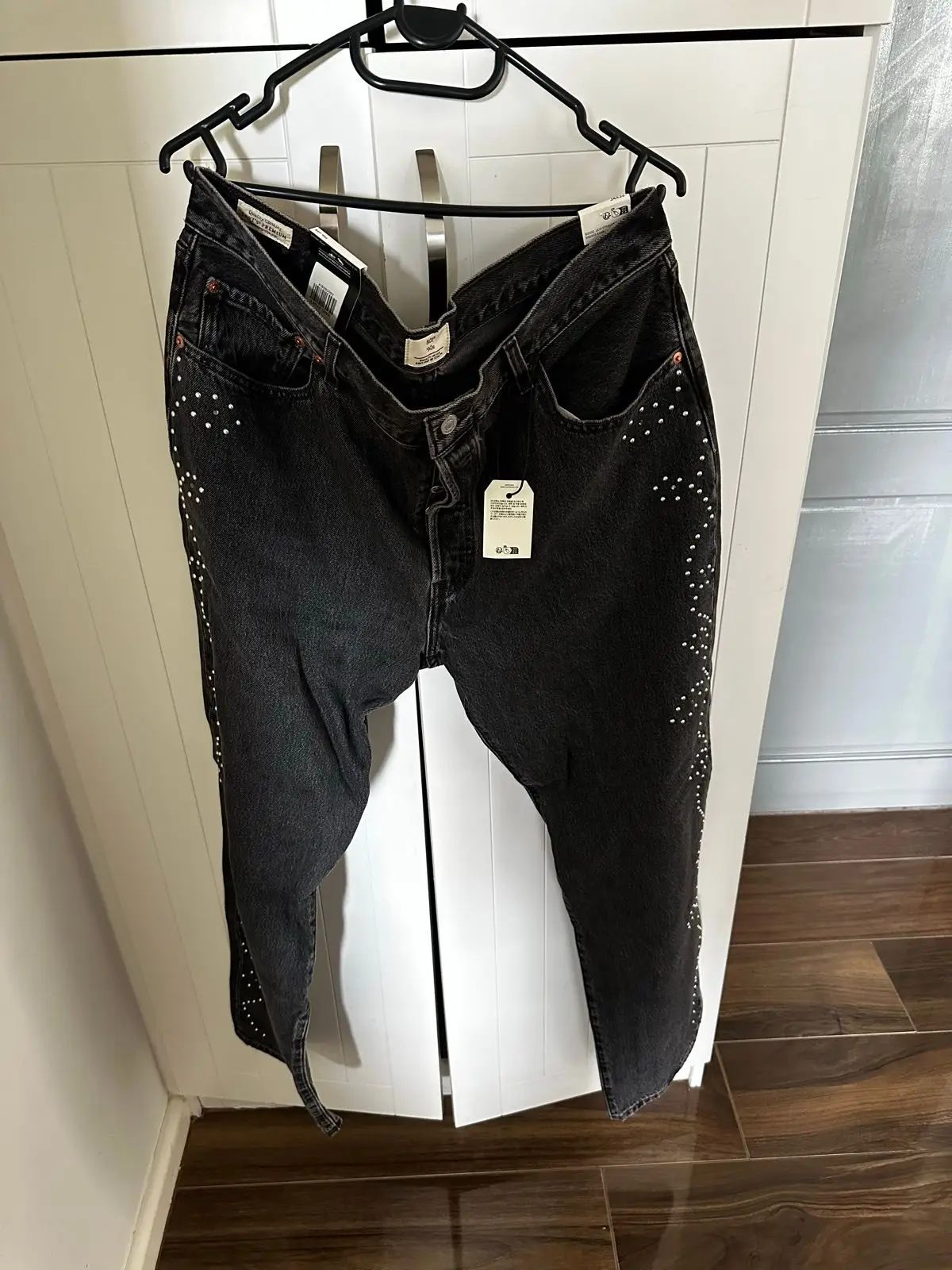 Levi's Studded Black Denim Jeans