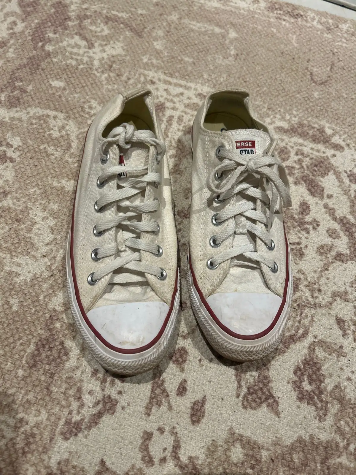 Converse All Star Low Top Sneakers White Size 7