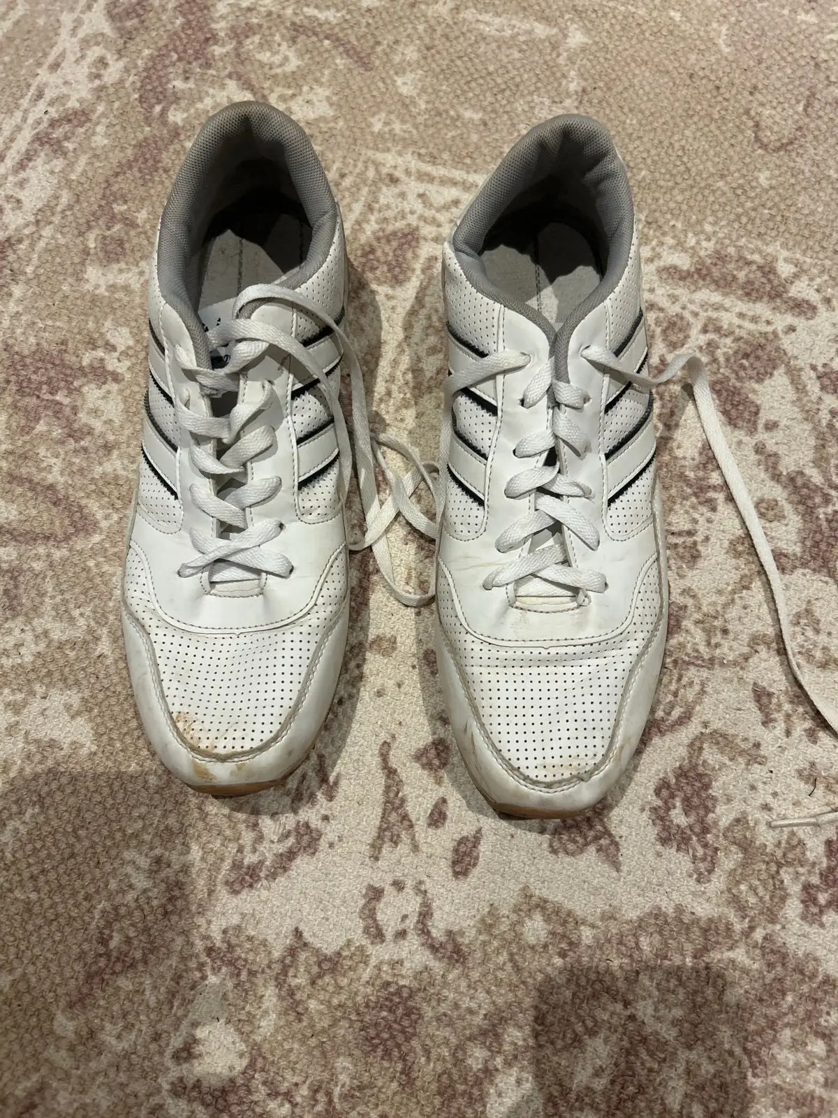 Adidas White Low-Top Sneakers Size 47
