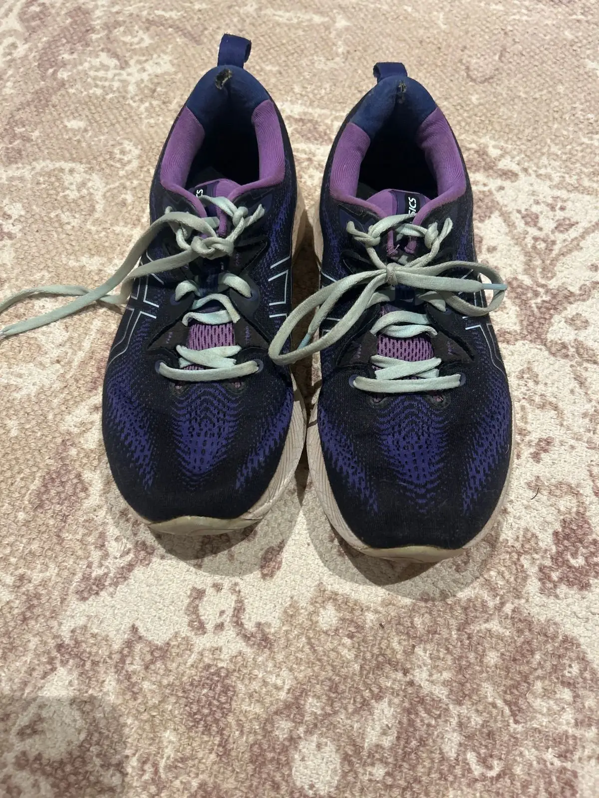 Asics Purple and Black Athletic Sneakers Size 9