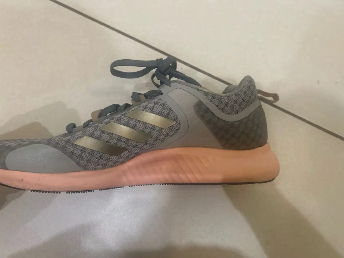 Adidas Grey and Pink Sneakers Size 10