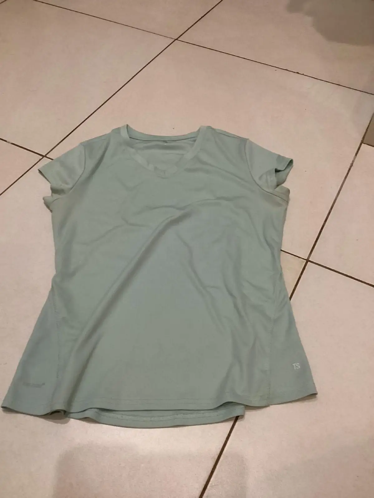 Totalsports Green V-Neck Active Top