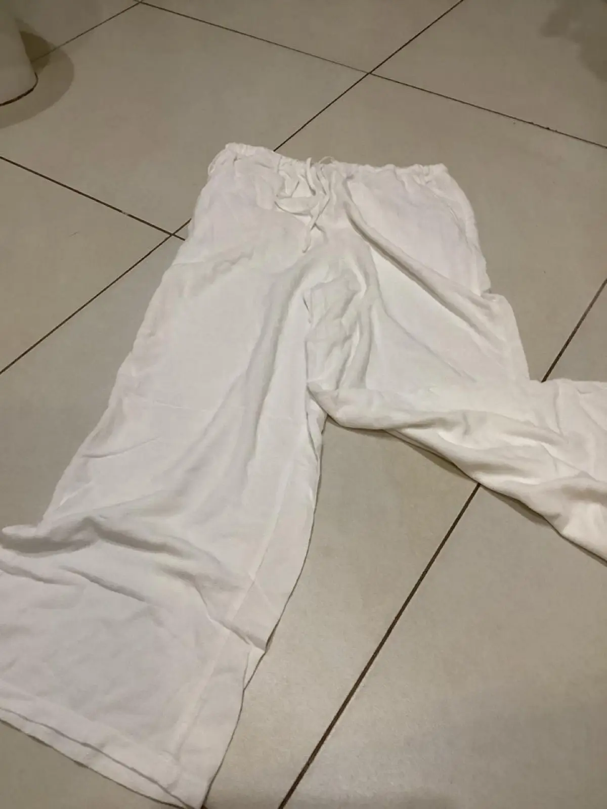 Pick n Pay Clothing White Drawstring Pants