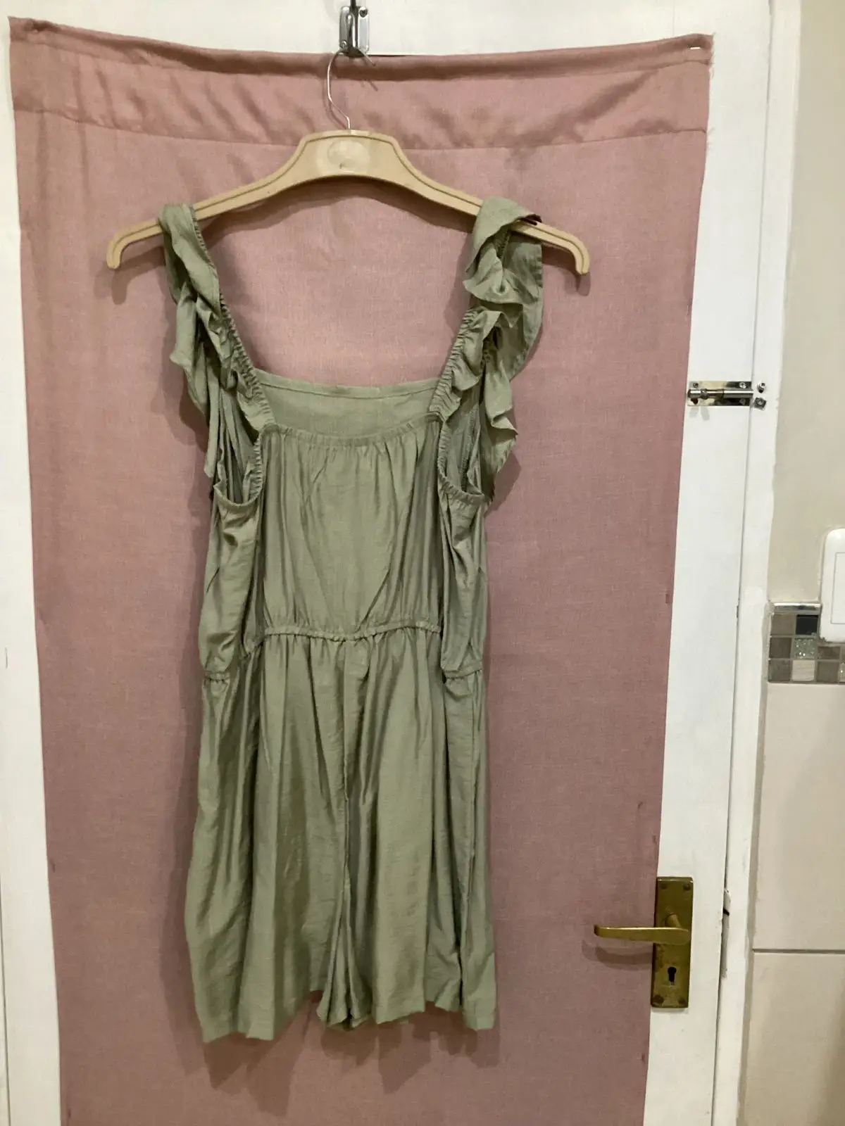 Pick n Pay Clothing Green Ruffle Romper Size M