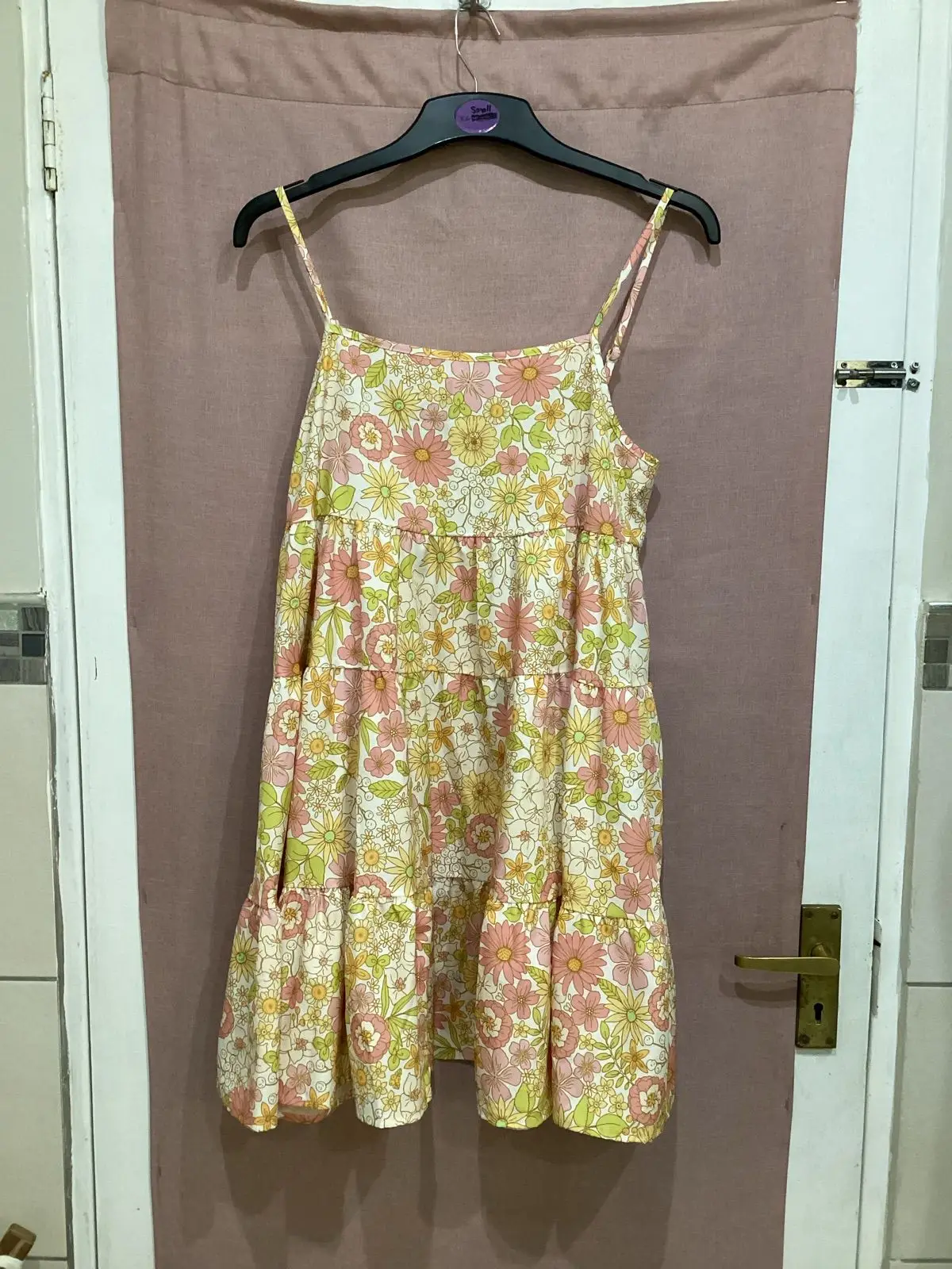 Shein Floral Print Tiered Dress