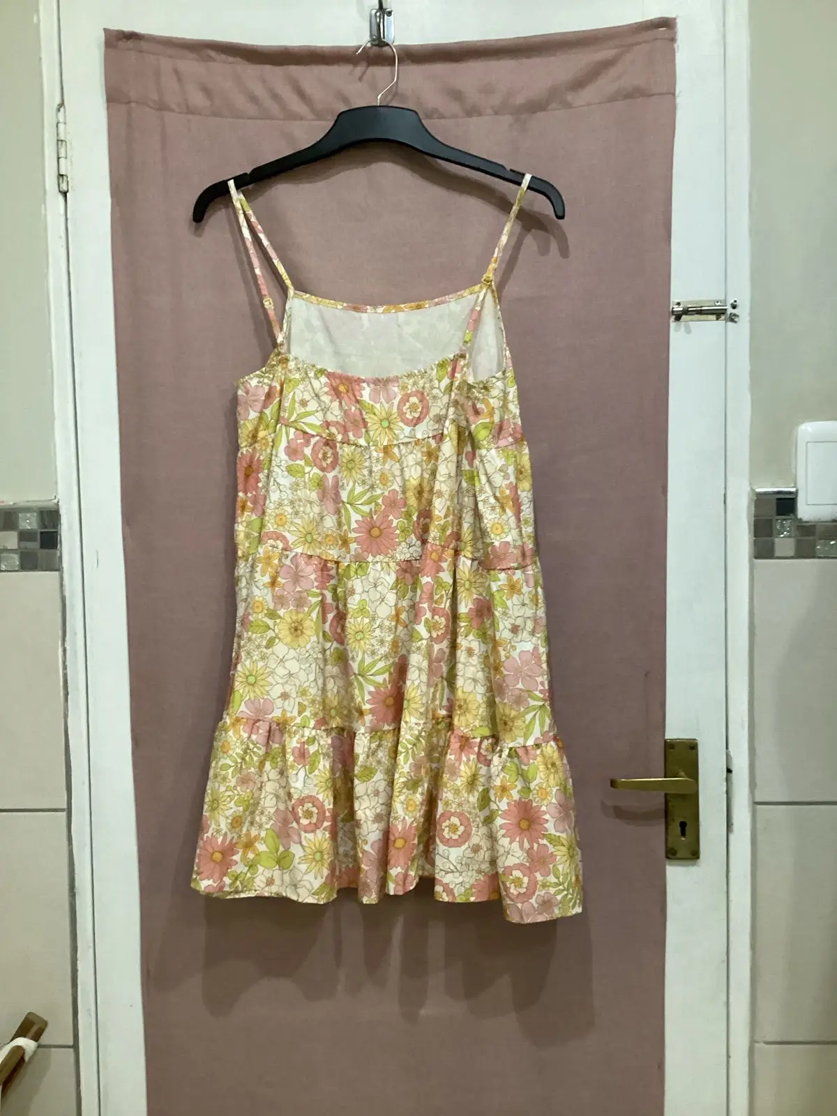 Shein Floral Print Tiered Dress