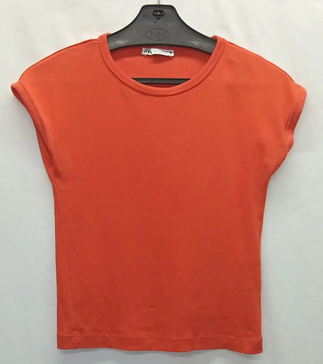 Zara ribbed cap-sleeve top