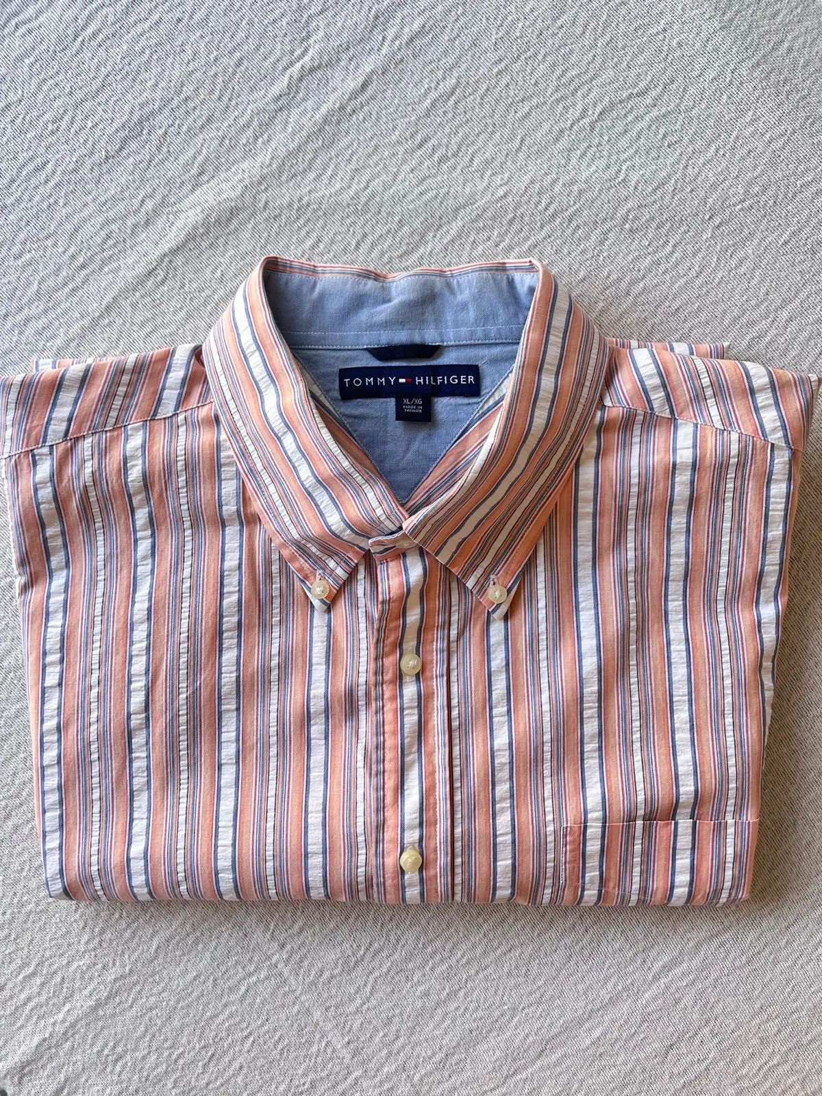 Tommy Hilfiger Striped Short Sleeve Shirt XL