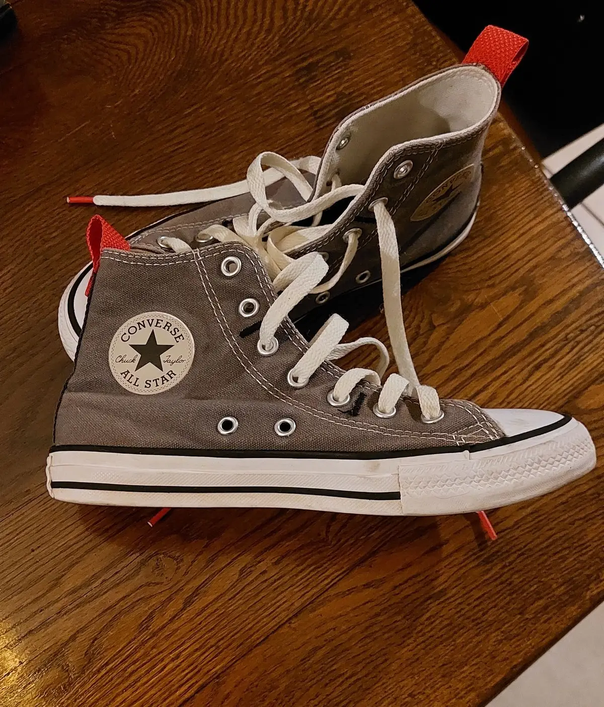 Converse Chuck Taylor All Star High Top Sneakers Grey Size 5