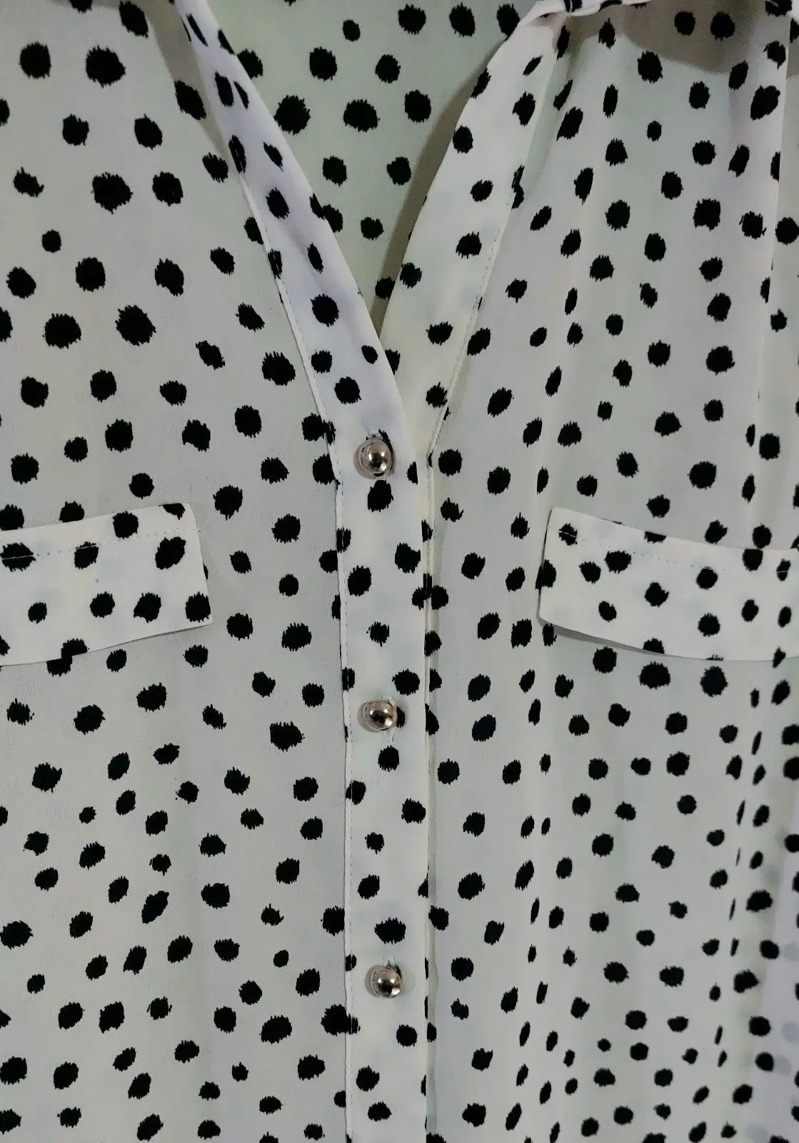 Woolworths Polka Dot Long Sleeve Blouse Size 12