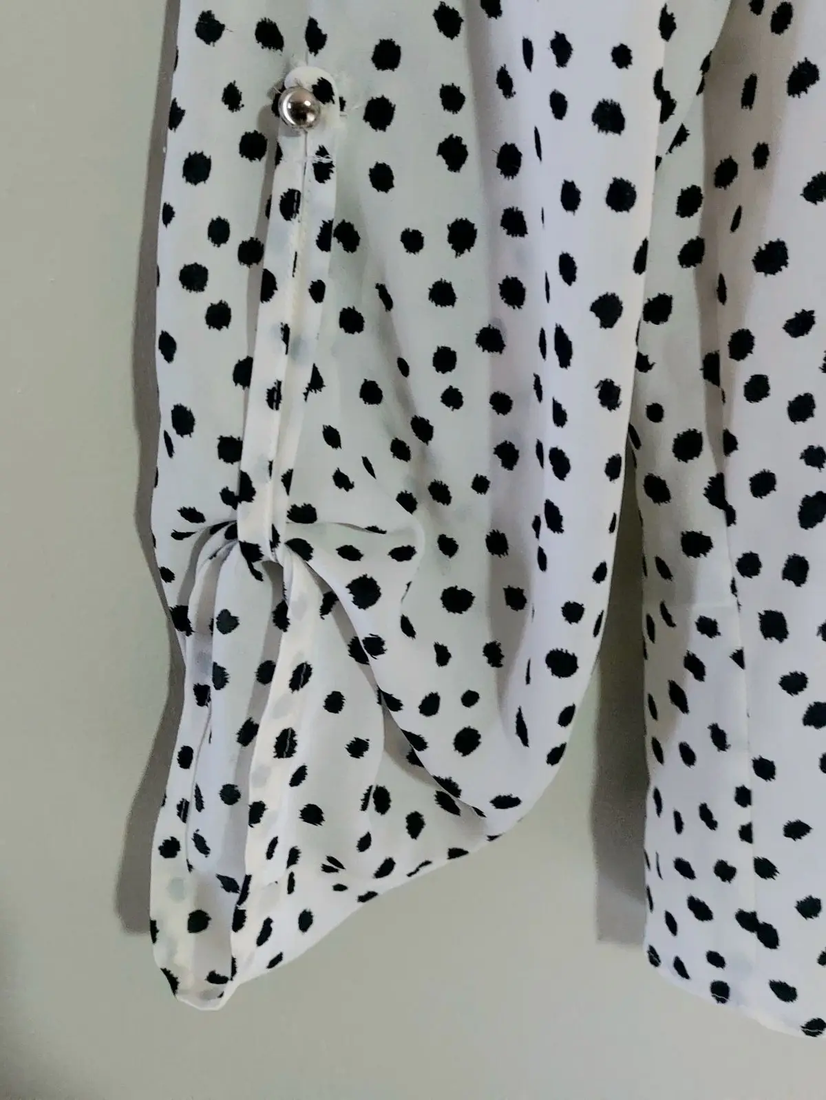 Woolworths Polka Dot Long Sleeve Blouse Size 12