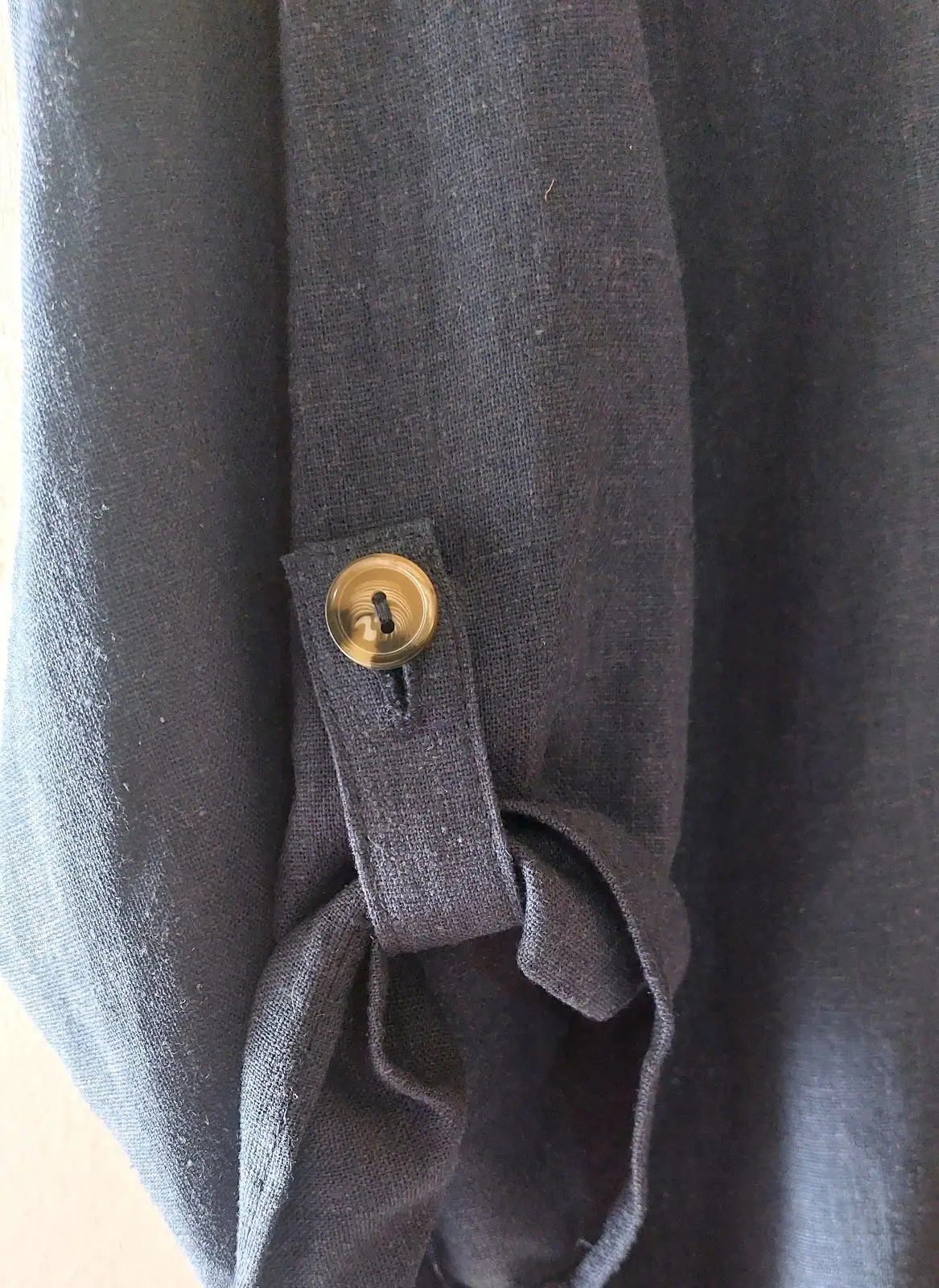 Contempo Blue Button-Front Top Size 14