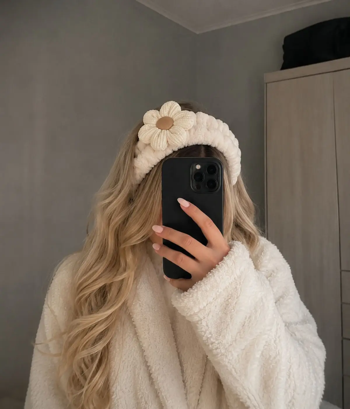 Cream Flower Headband