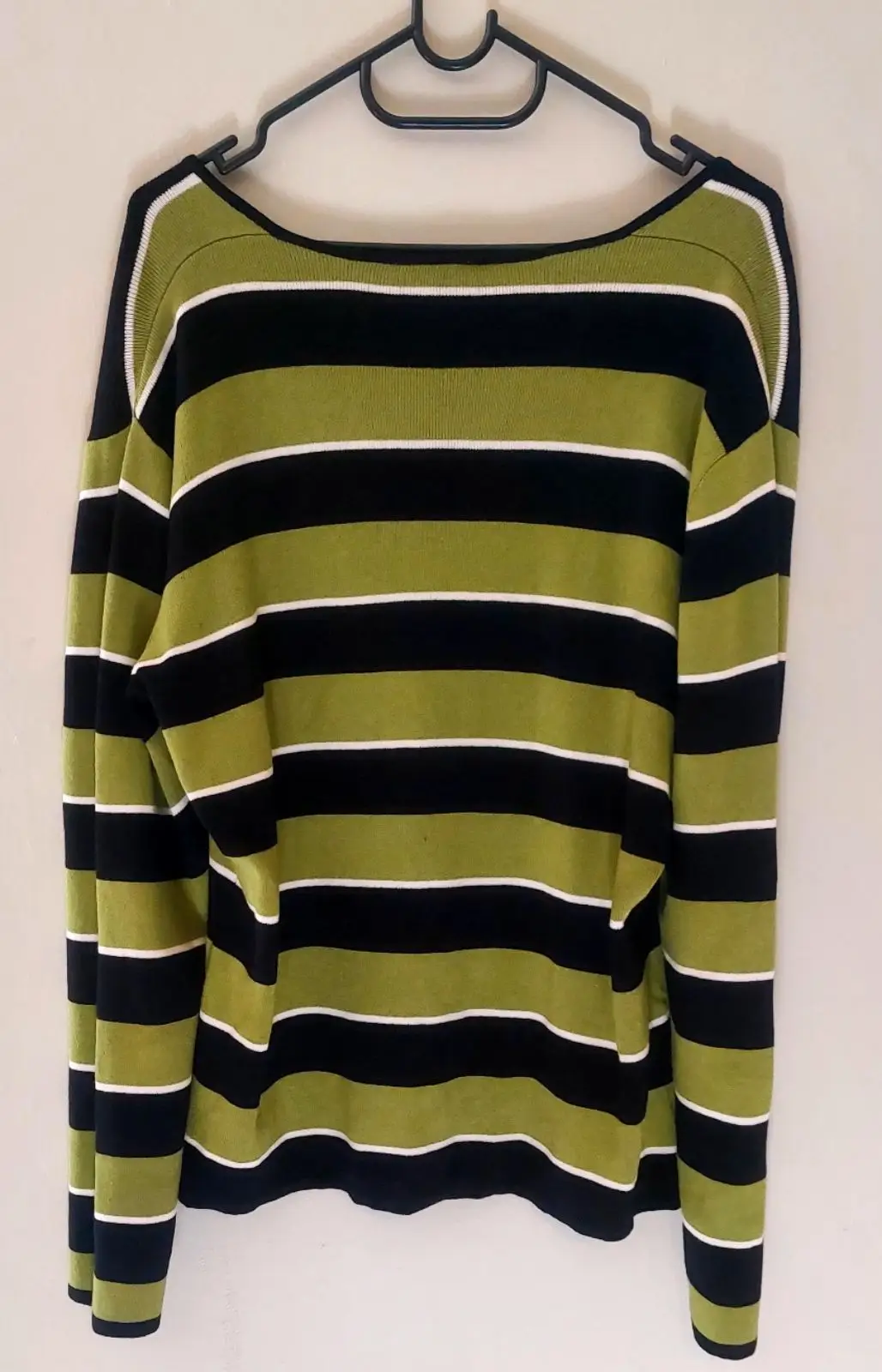 Truworths Green and Black Striped Top XL