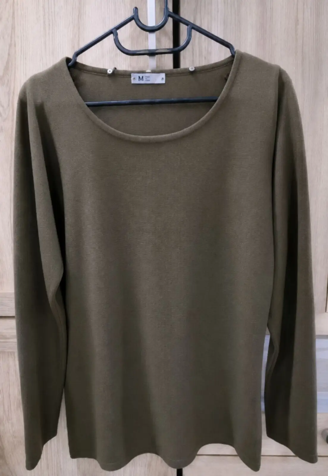 Olive Green Long Sleeve Top