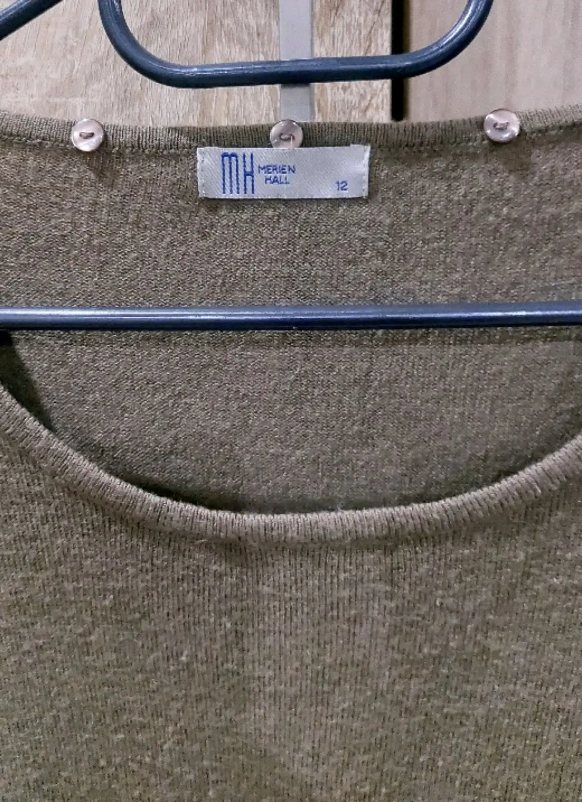 Olive Green Long Sleeve Top