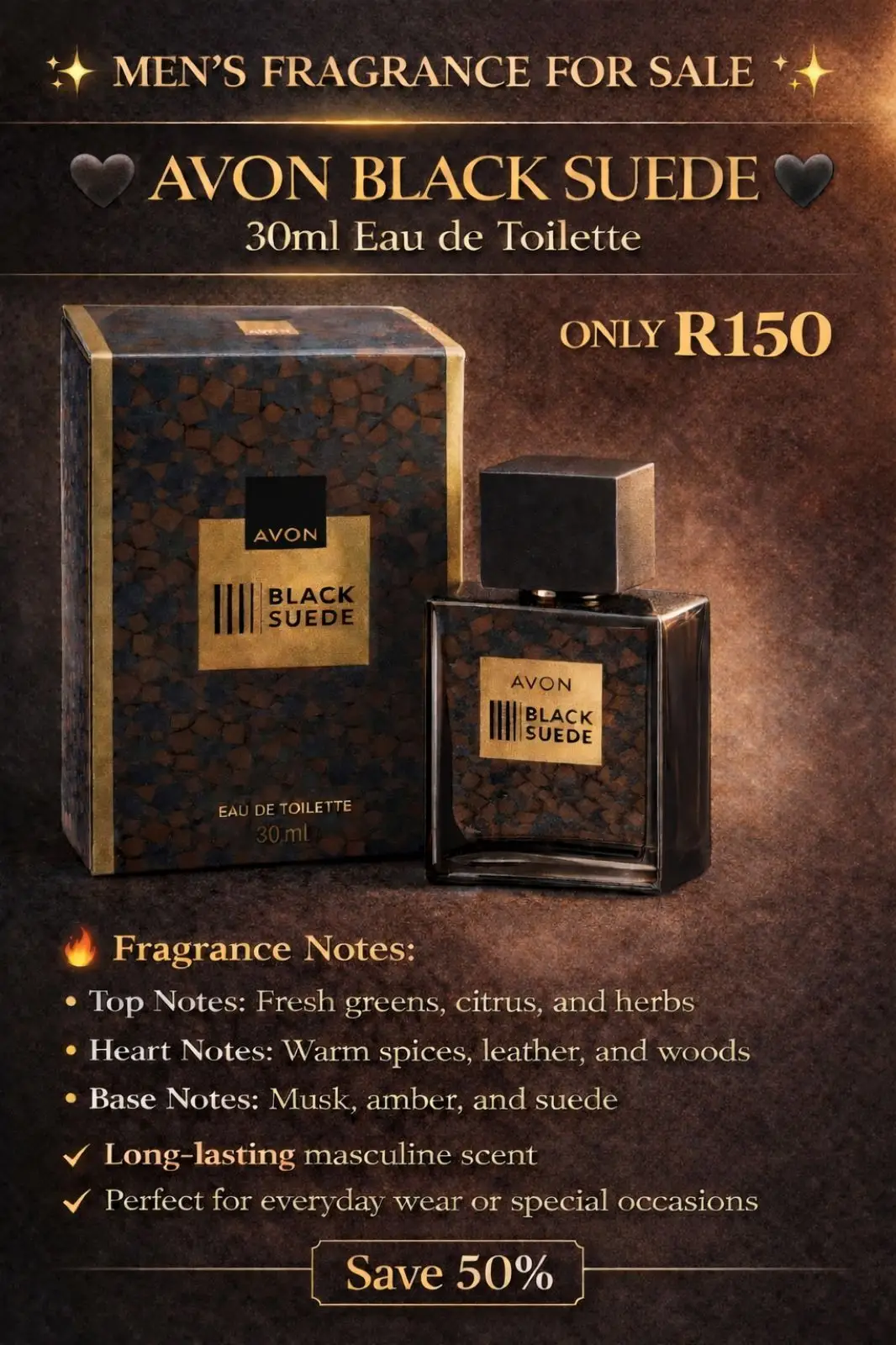 Avon Black Suede Eau de Toilette 30ml