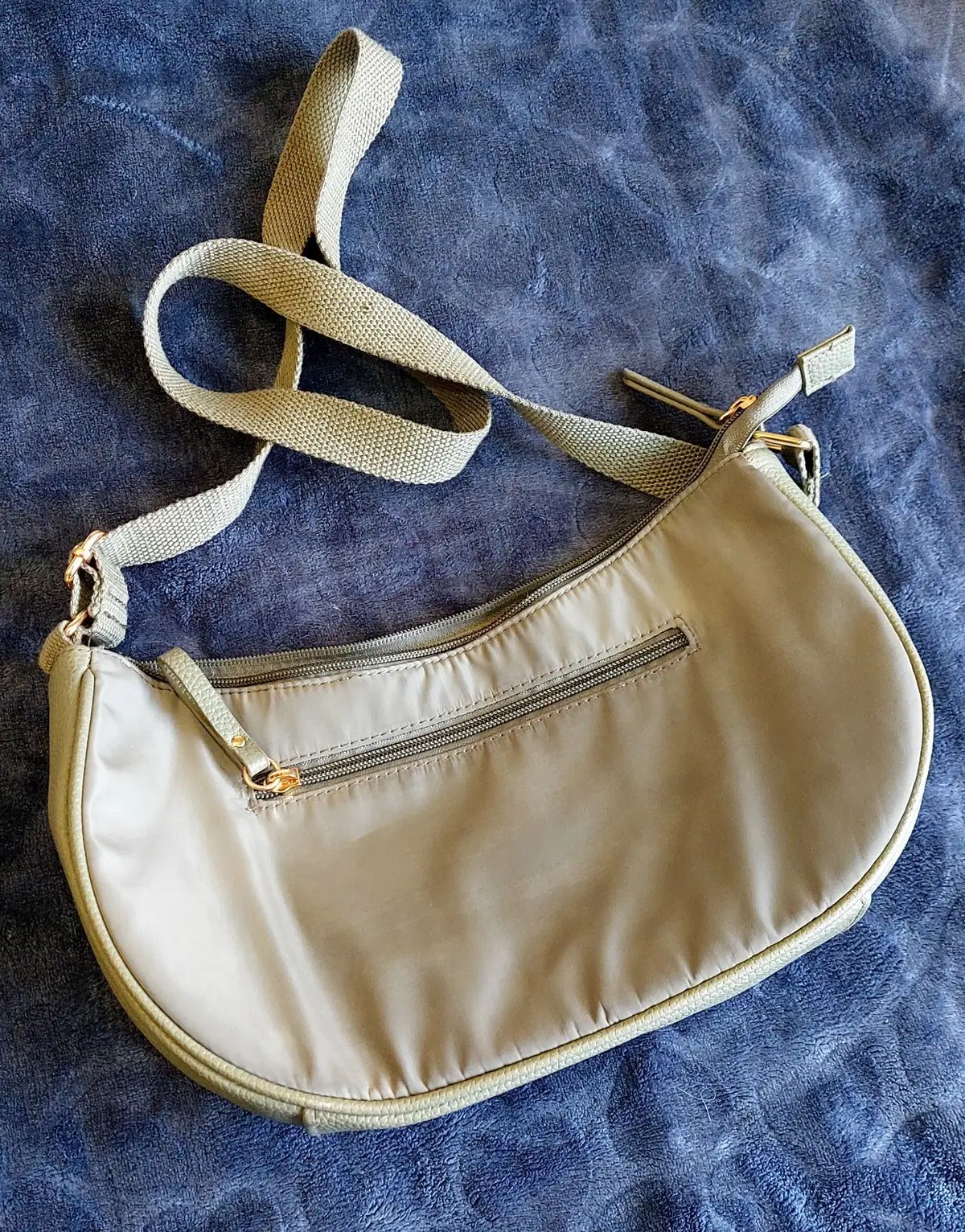 Olive Green Crescent Shoulder Bag