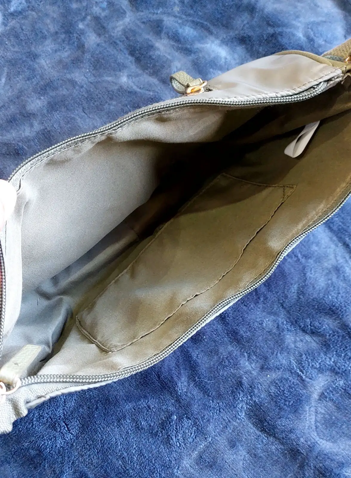 Olive Green Crescent Shoulder Bag