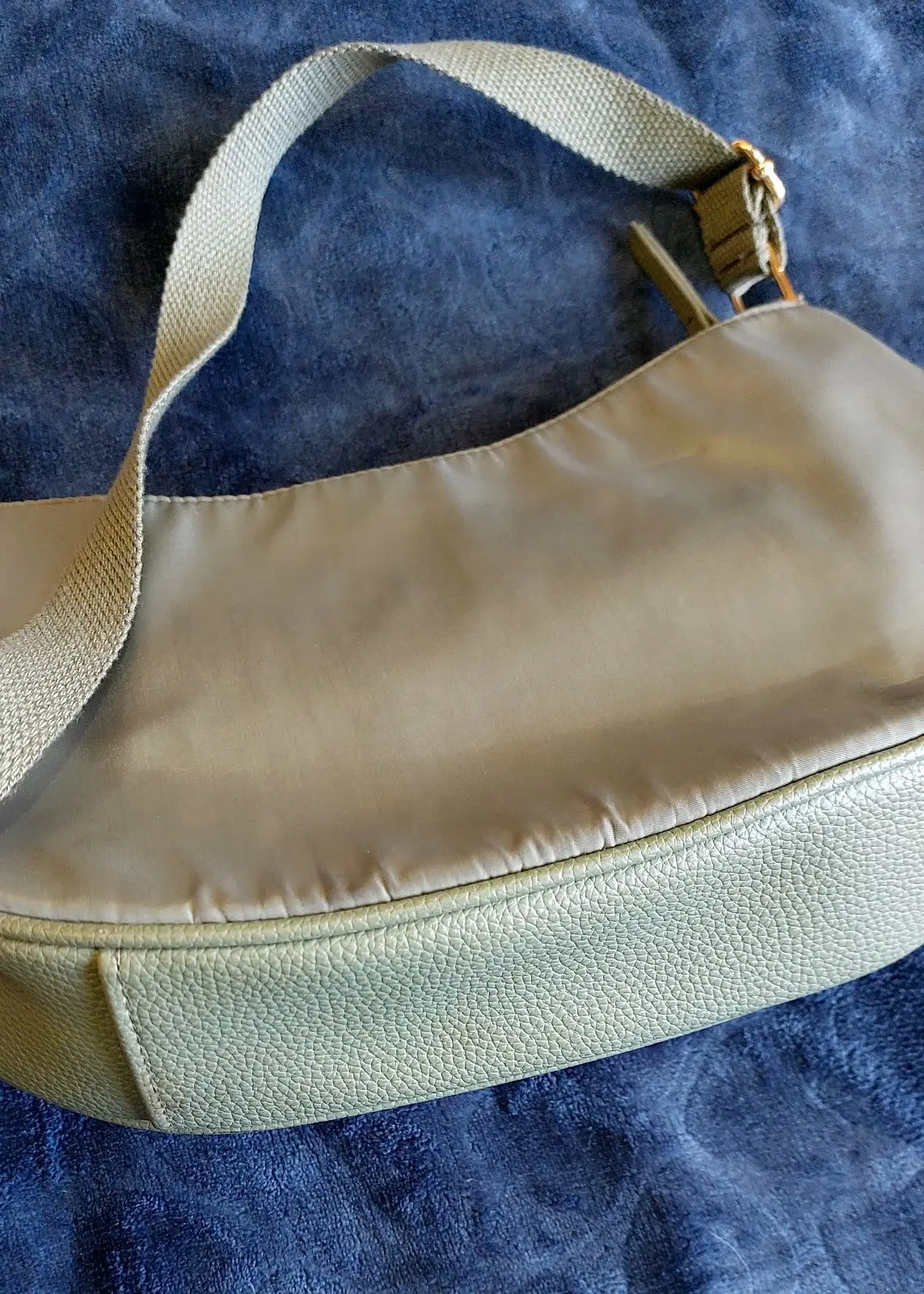 Olive Green Crescent Shoulder Bag