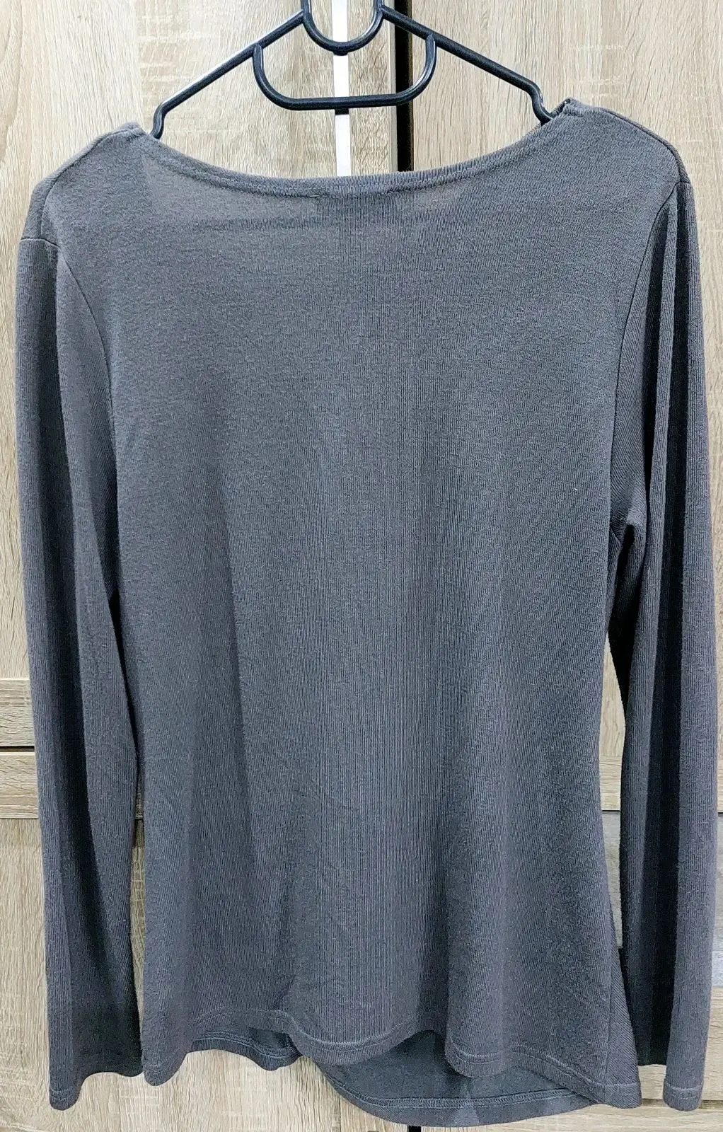 Africouture Grey Long Sleeve Top with Button Detail Size L