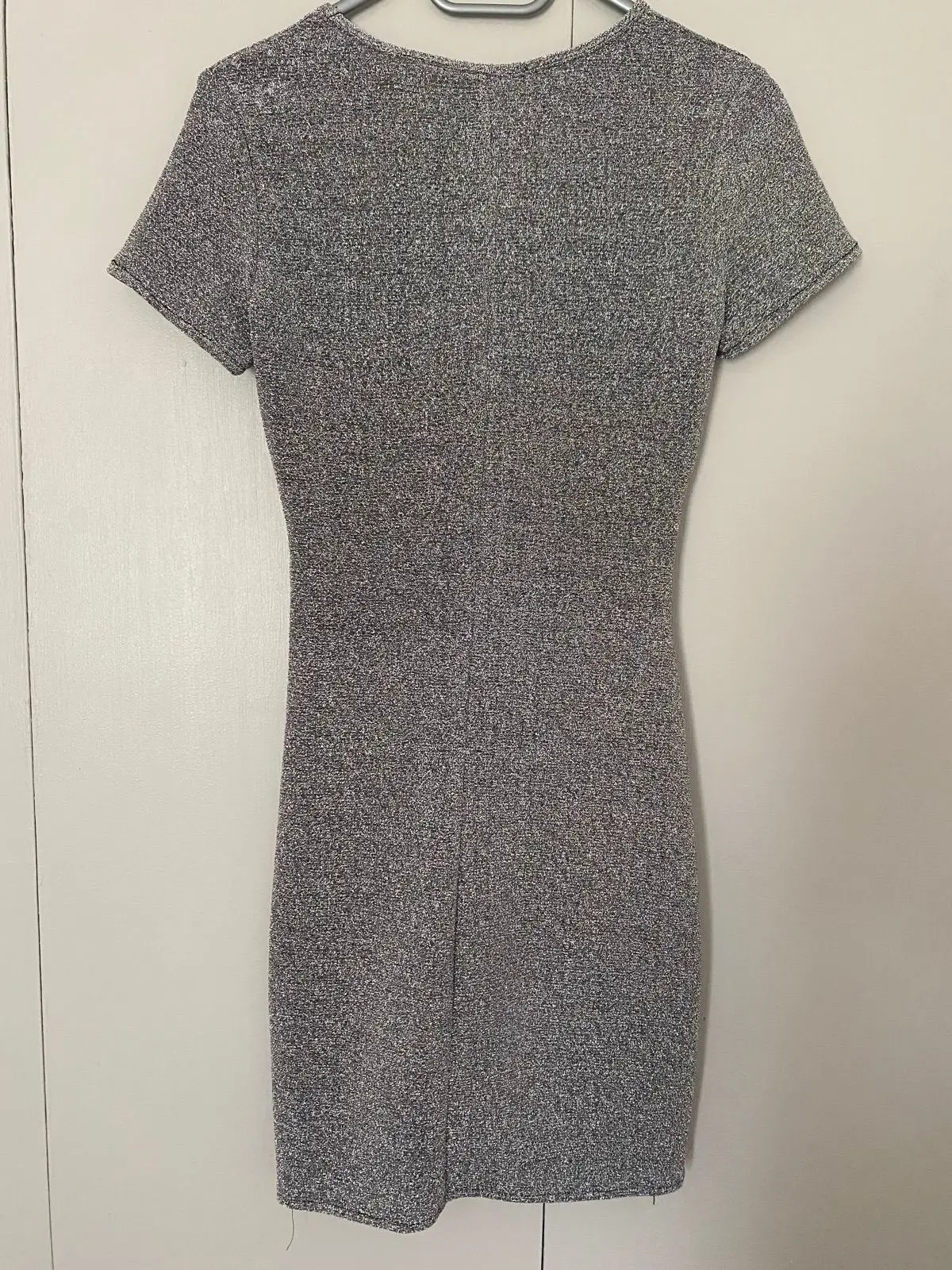 Mr Price Silver Glitter Mini Dress Size S