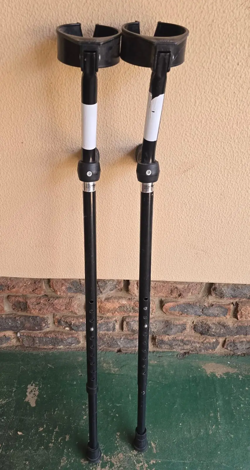 Pair of Black Forearm Crutches