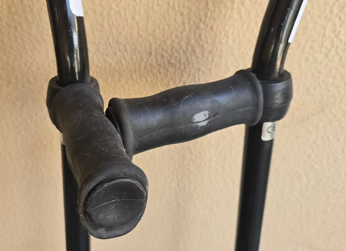 Pair of Black Forearm Crutches