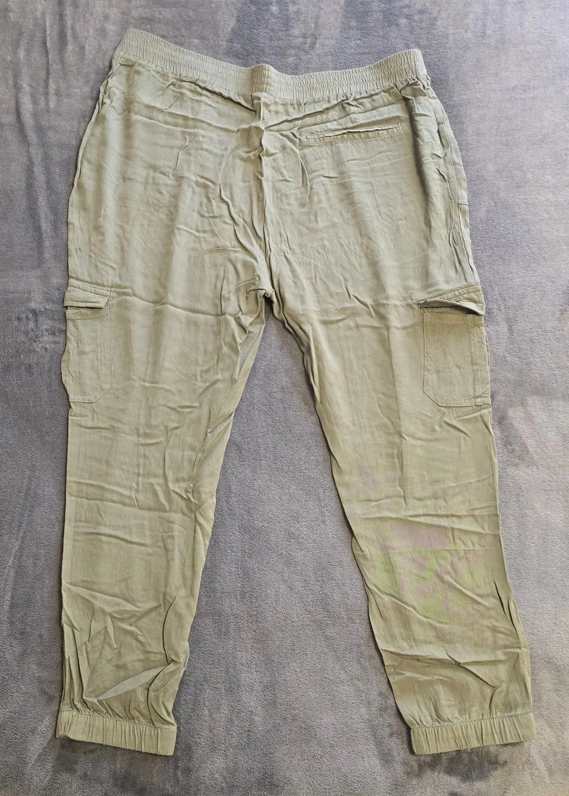 Generic Olive Green Cargo Joggers Size 40