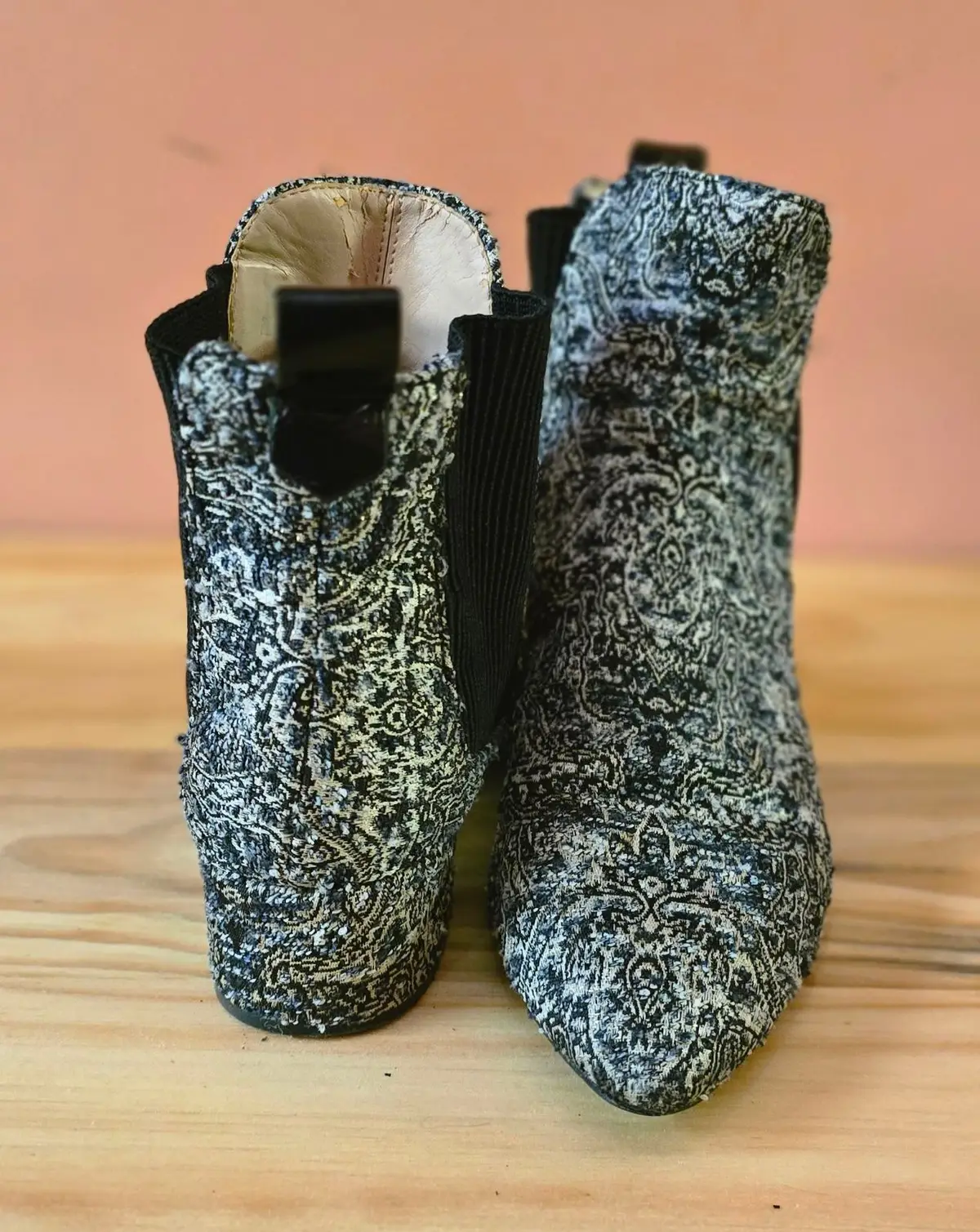 Zara Patterned Chelsea Boots