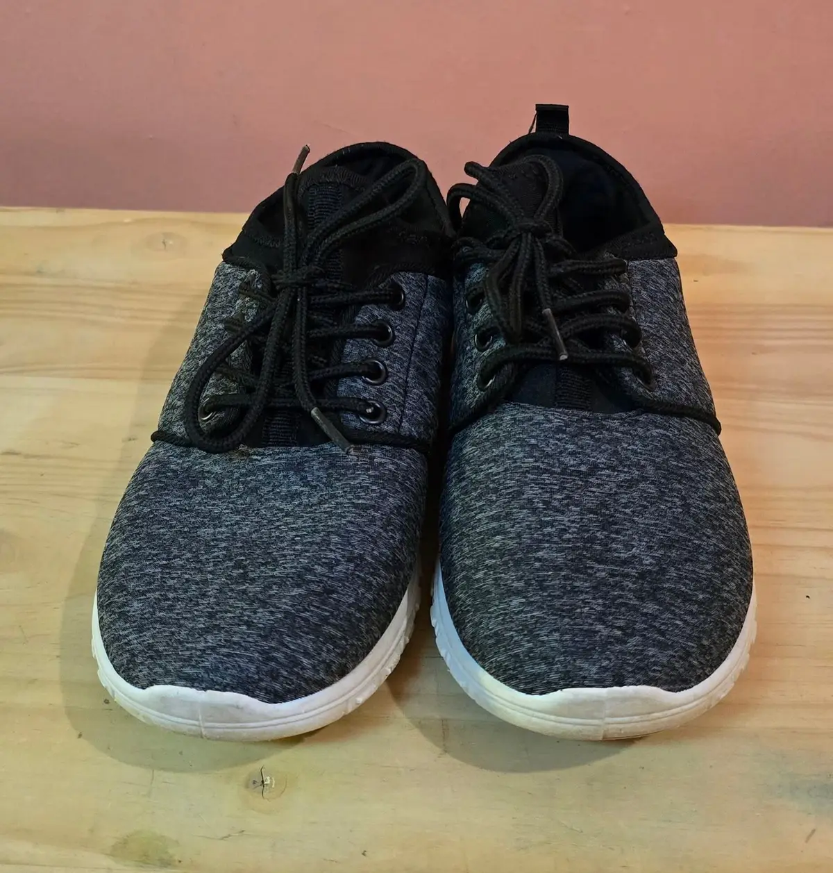 Woolworths Black and Grey Lace-Up Sneakers Size 5