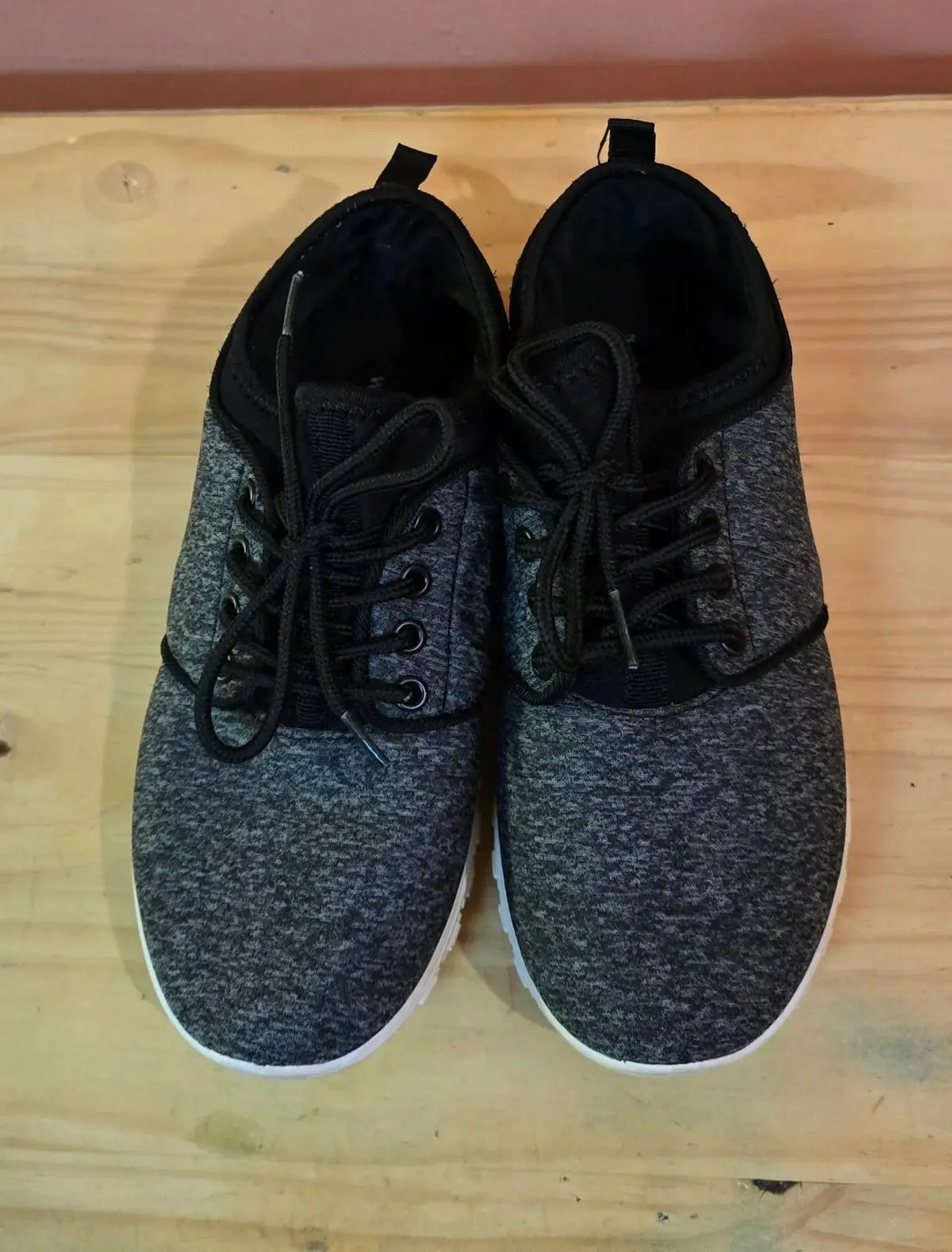 Woolworths Black and Grey Lace-Up Sneakers Size 5