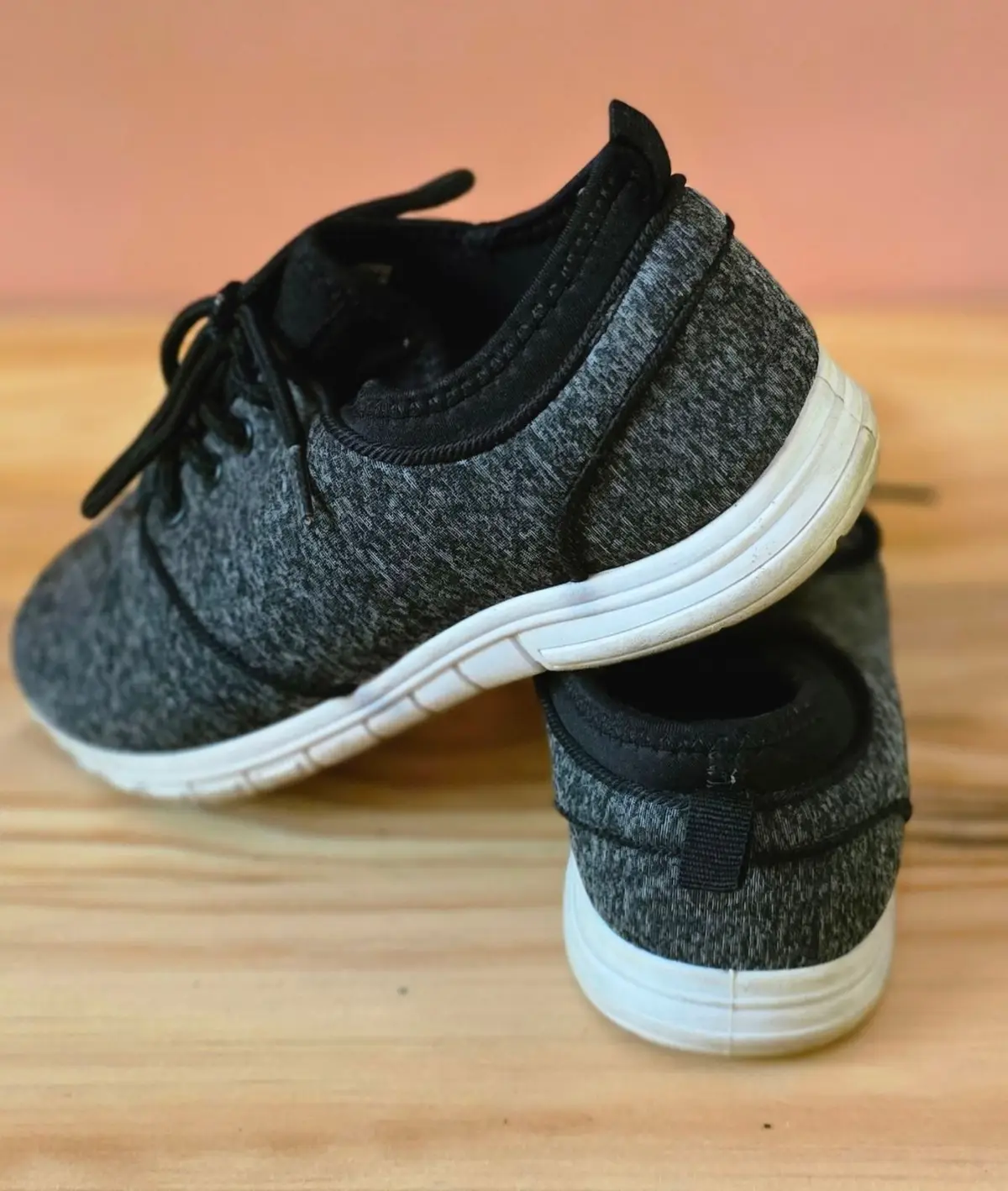 Woolworths Black and Grey Lace-Up Sneakers Size 5