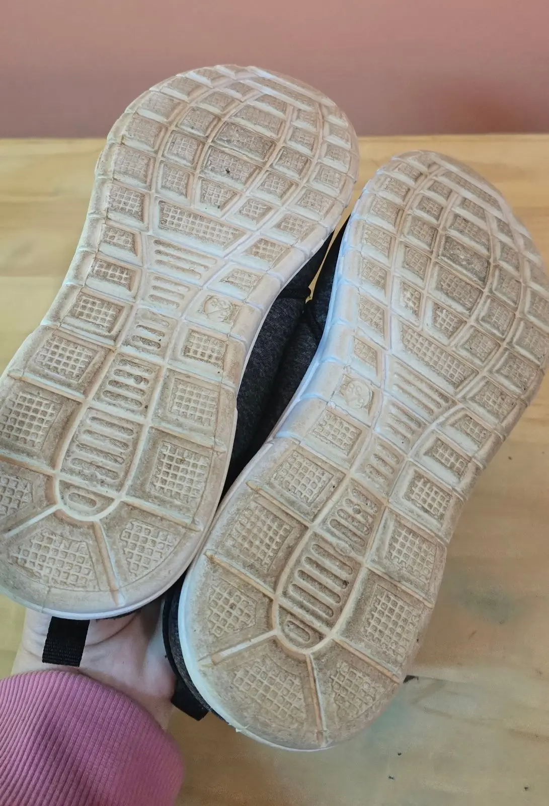 Woolworths Black and Grey Lace-Up Sneakers Size 5