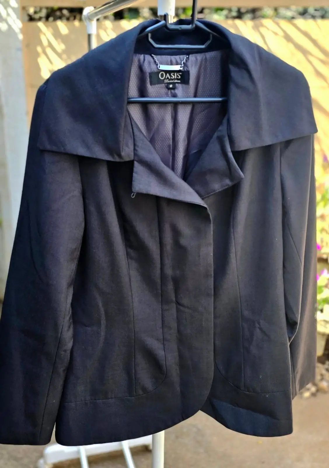Oasis Black Jacket with Collar Detail