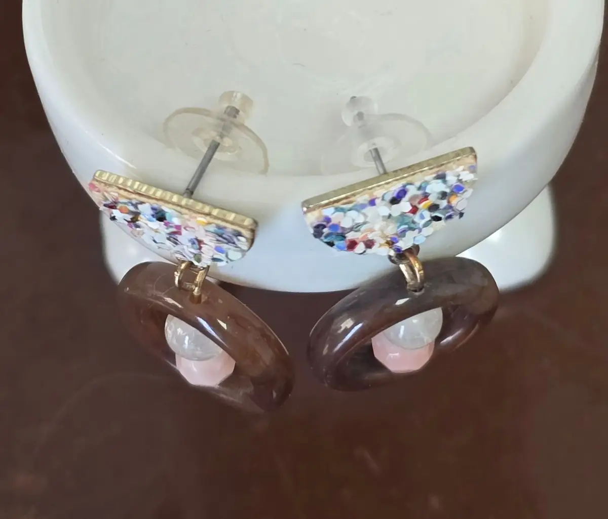 Lovisa Glitter and Hoop Drop Earrings
