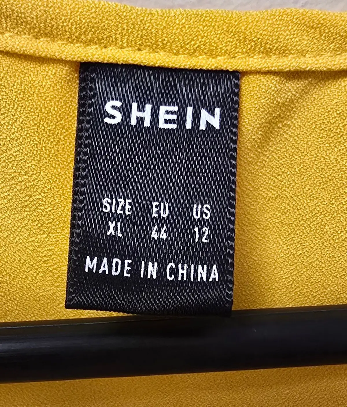 Shein Yellow Ruffle Sleeveless Top