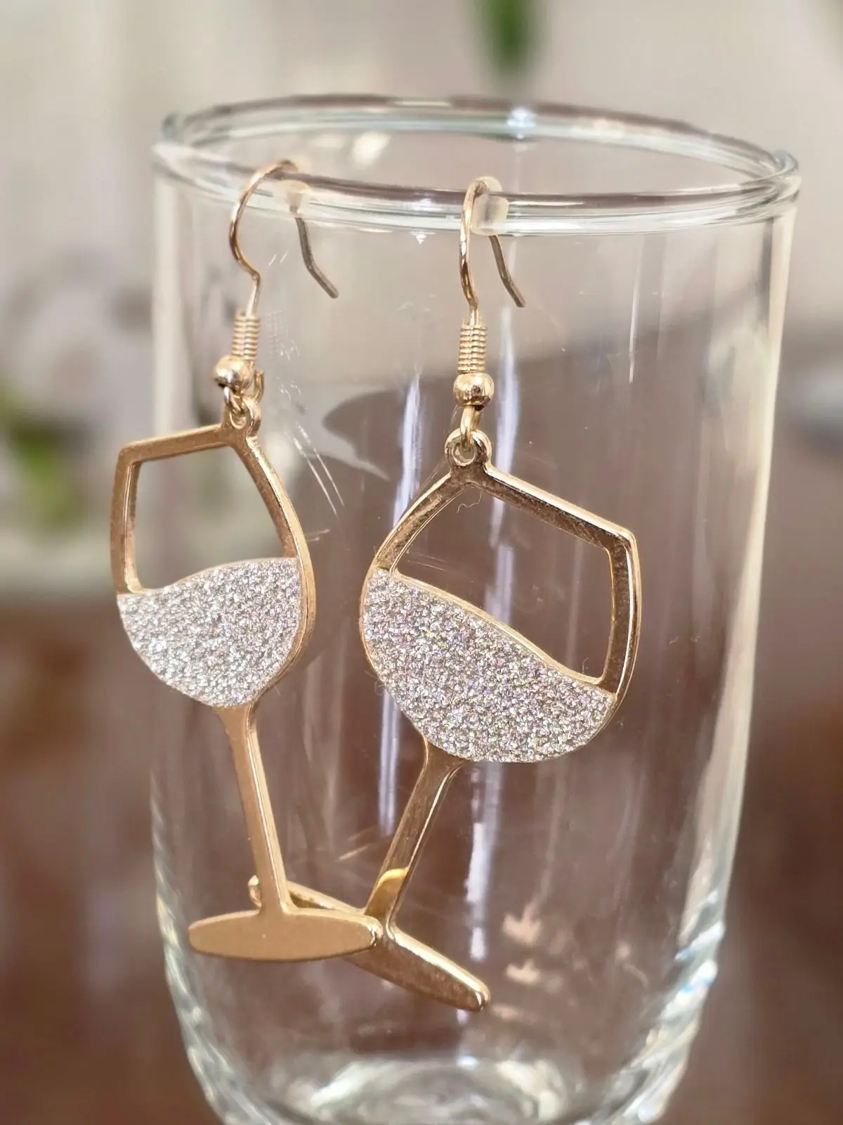 Lovisa Gold Wine Glass Dangle Earrings
