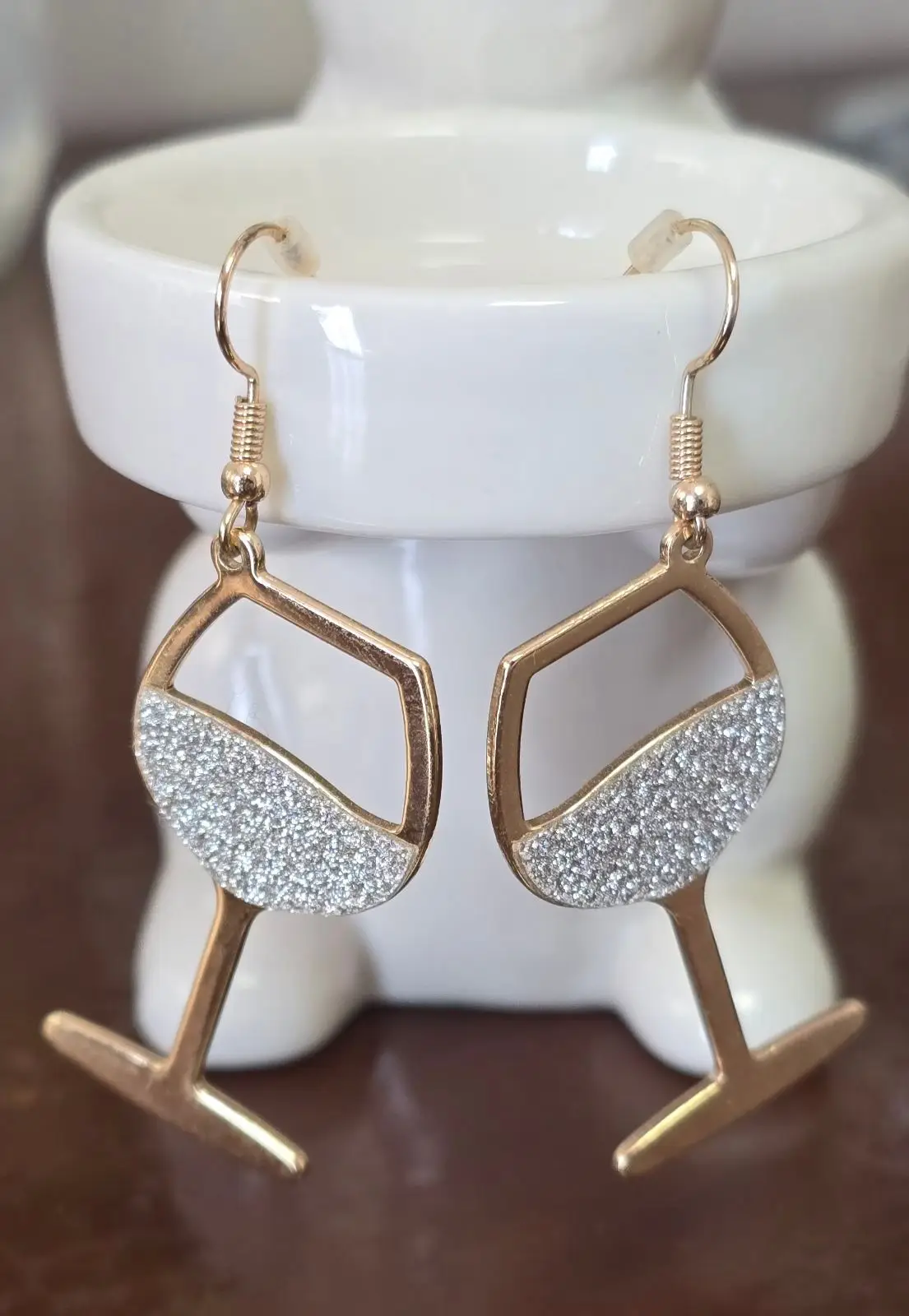 Lovisa Gold Wine Glass Dangle Earrings
