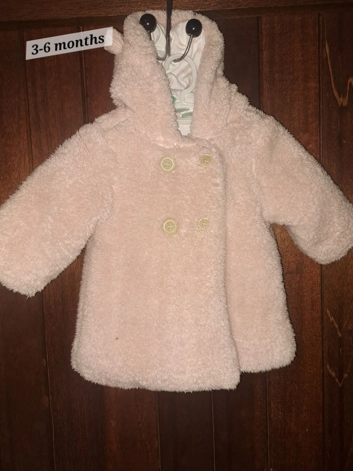 Girls Fluffy Hooded Jacket