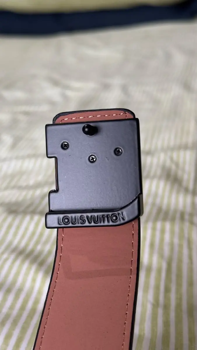 Louis Vuitton Matte black belt