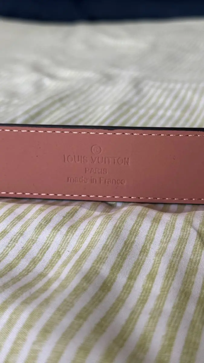 Louis Vuitton Matte black belt