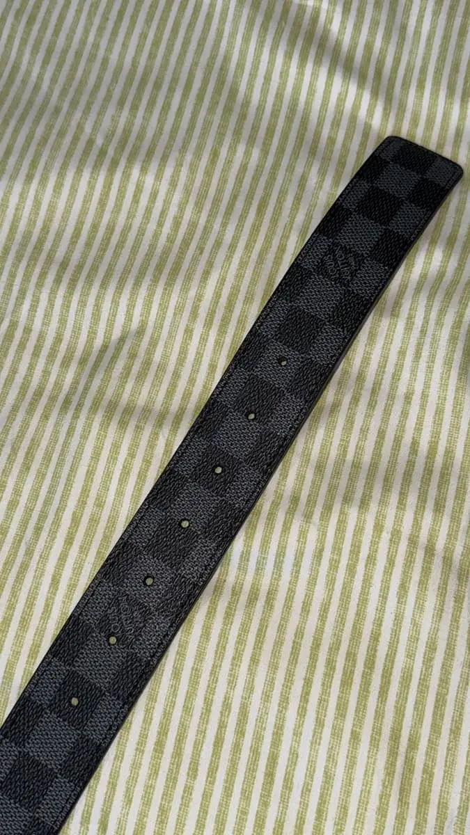 Louis Vuitton Matte black belt