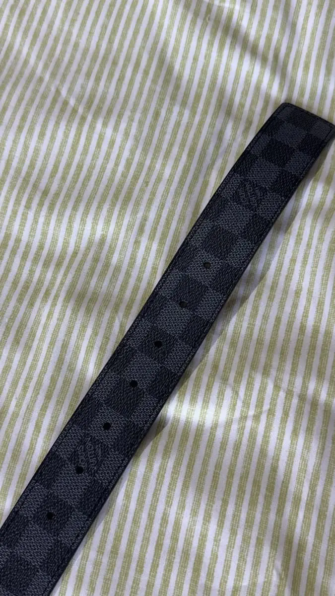 Louis Vuitton Matte black belt