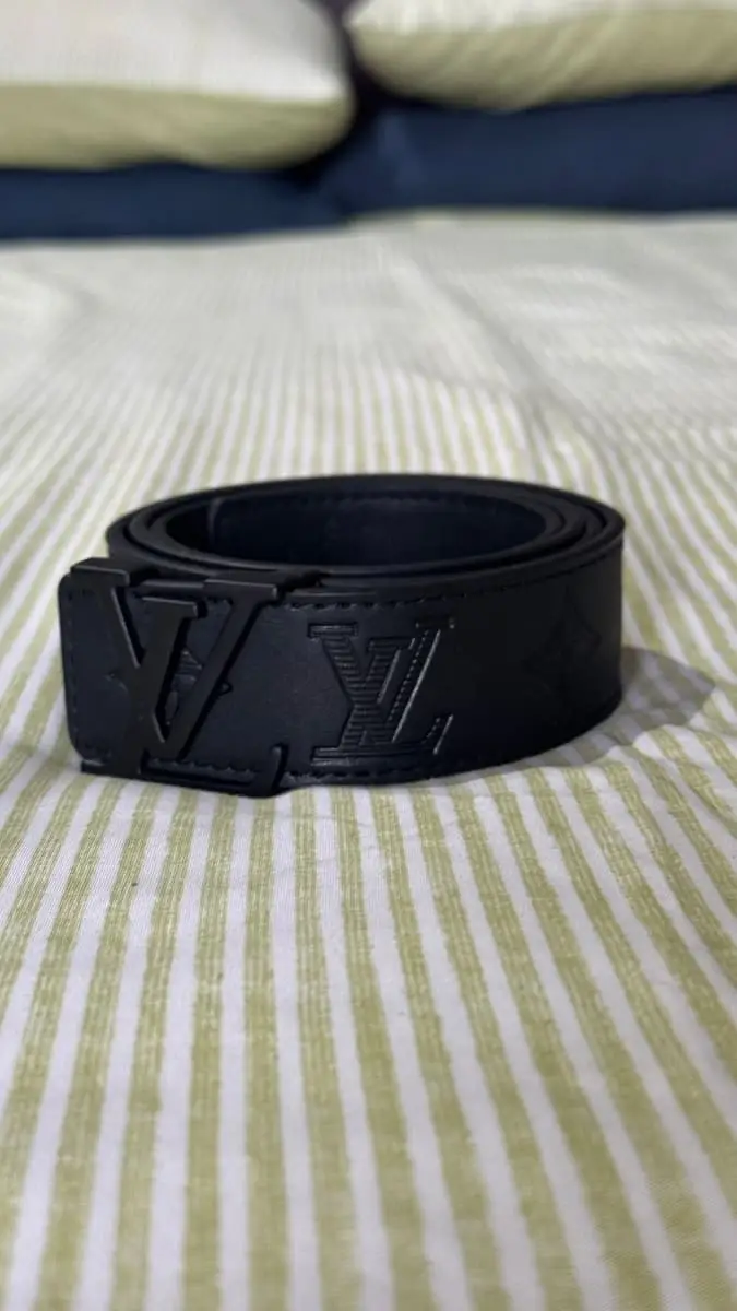 Louis Vuitton Black Leather belt