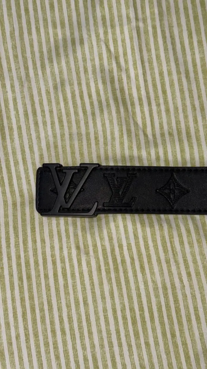 Louis Vuitton Black Leather belt